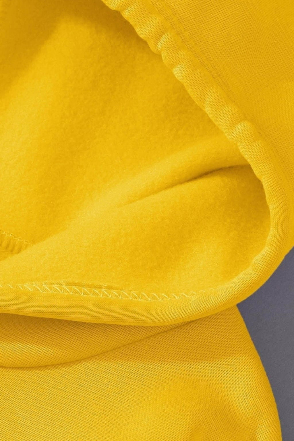 Yellow Basic Kangaroo Hoodie for Men