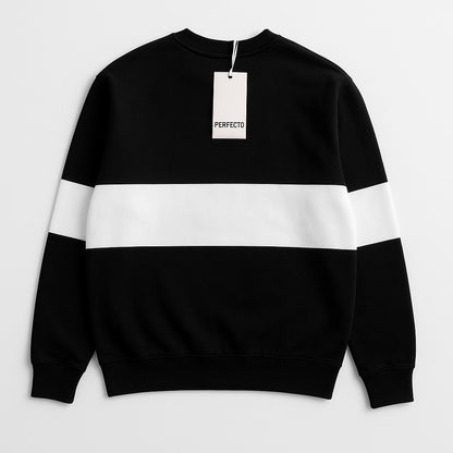 Zebra Black And White Block Sweatshirt