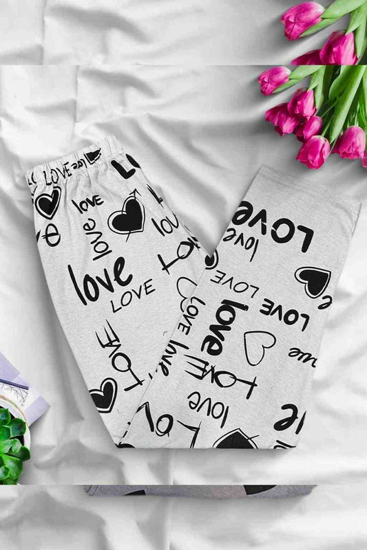 Biege Love Sleeping Pajama For Women