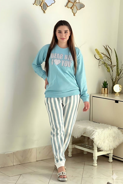 Winter Dear Bed Printed Night Suit