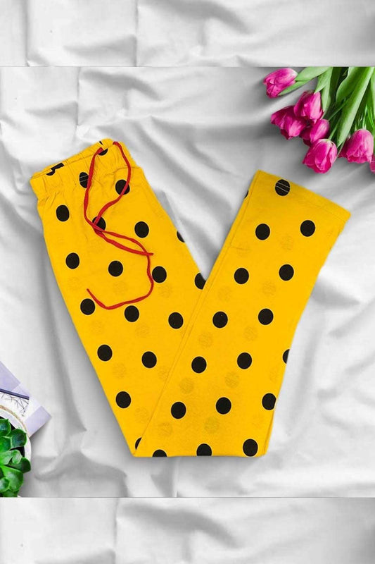Yellow Smily Sleeping Pajama For Women