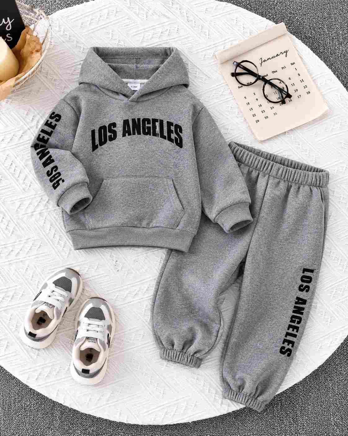 Grey Los Angeles Kids Winter Tracksuit