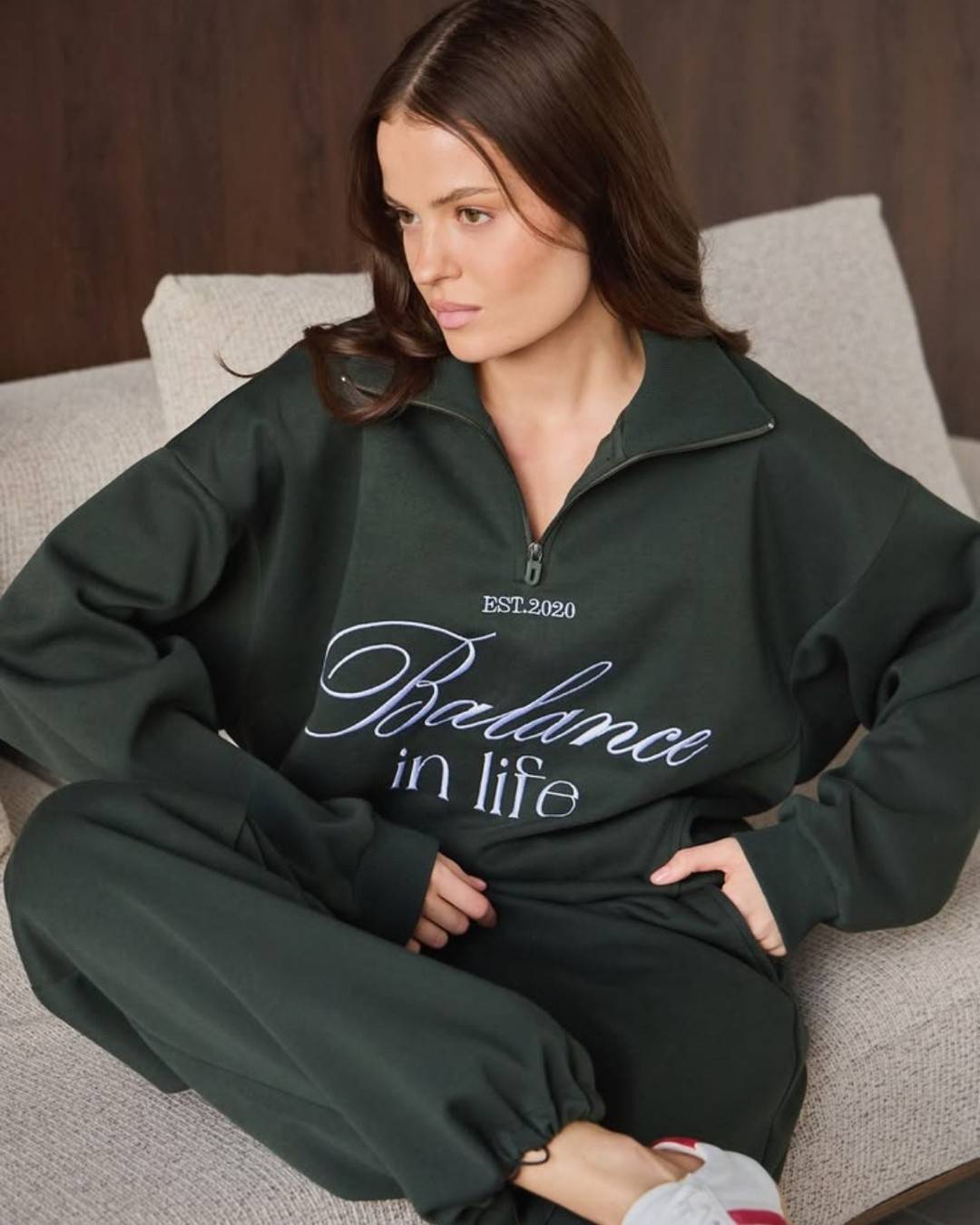 Forest Green Pullover Co-Ord Set