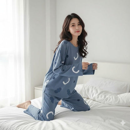 Pattern Printed Night Suit