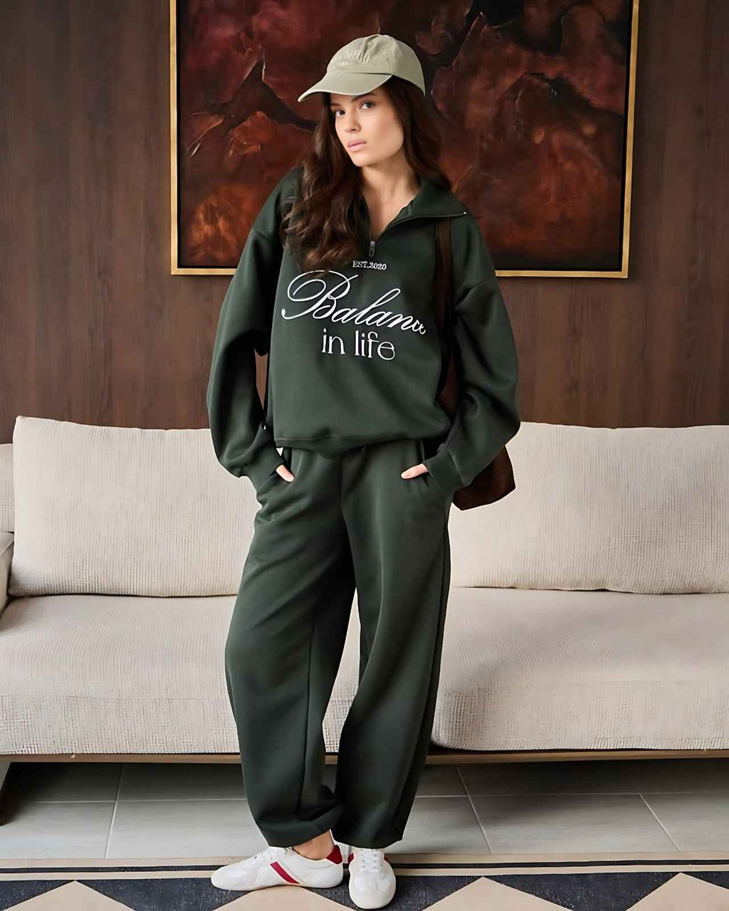 Forest Green Pullover Co-Ord Set
