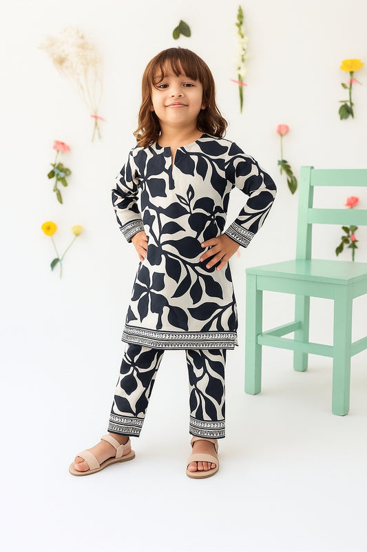 Black Bloom Swiss Co-ord Set (Each)