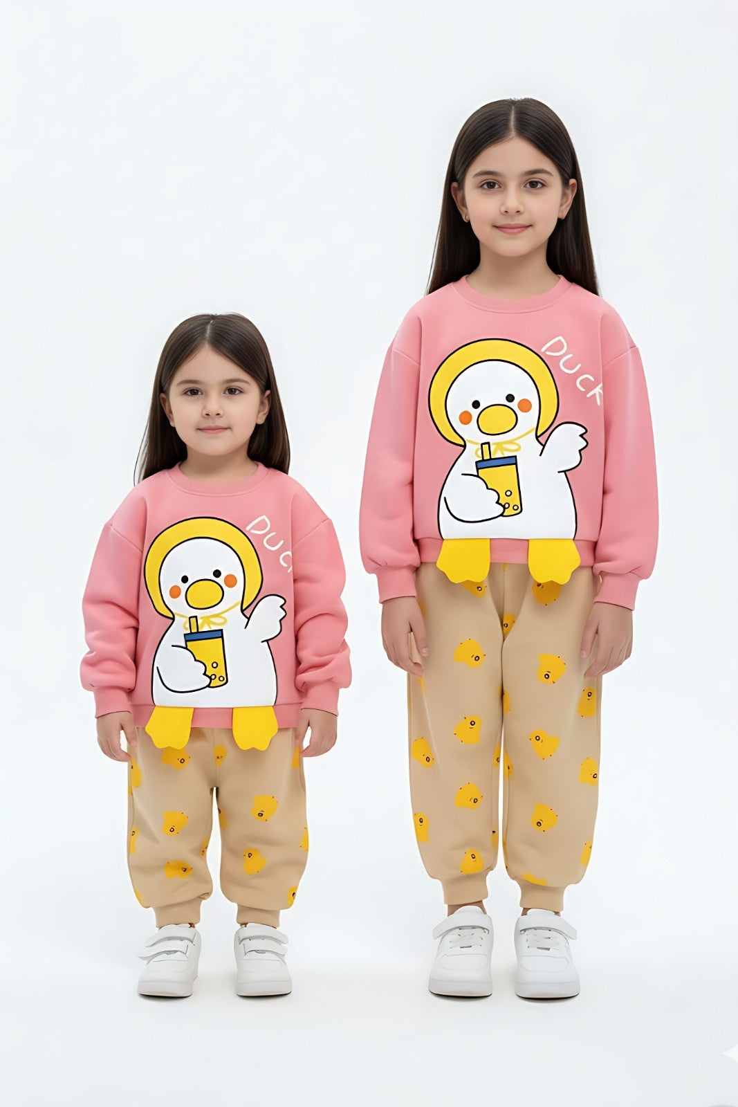 Pink Duck Printed Kids Winter Suit ( Each )