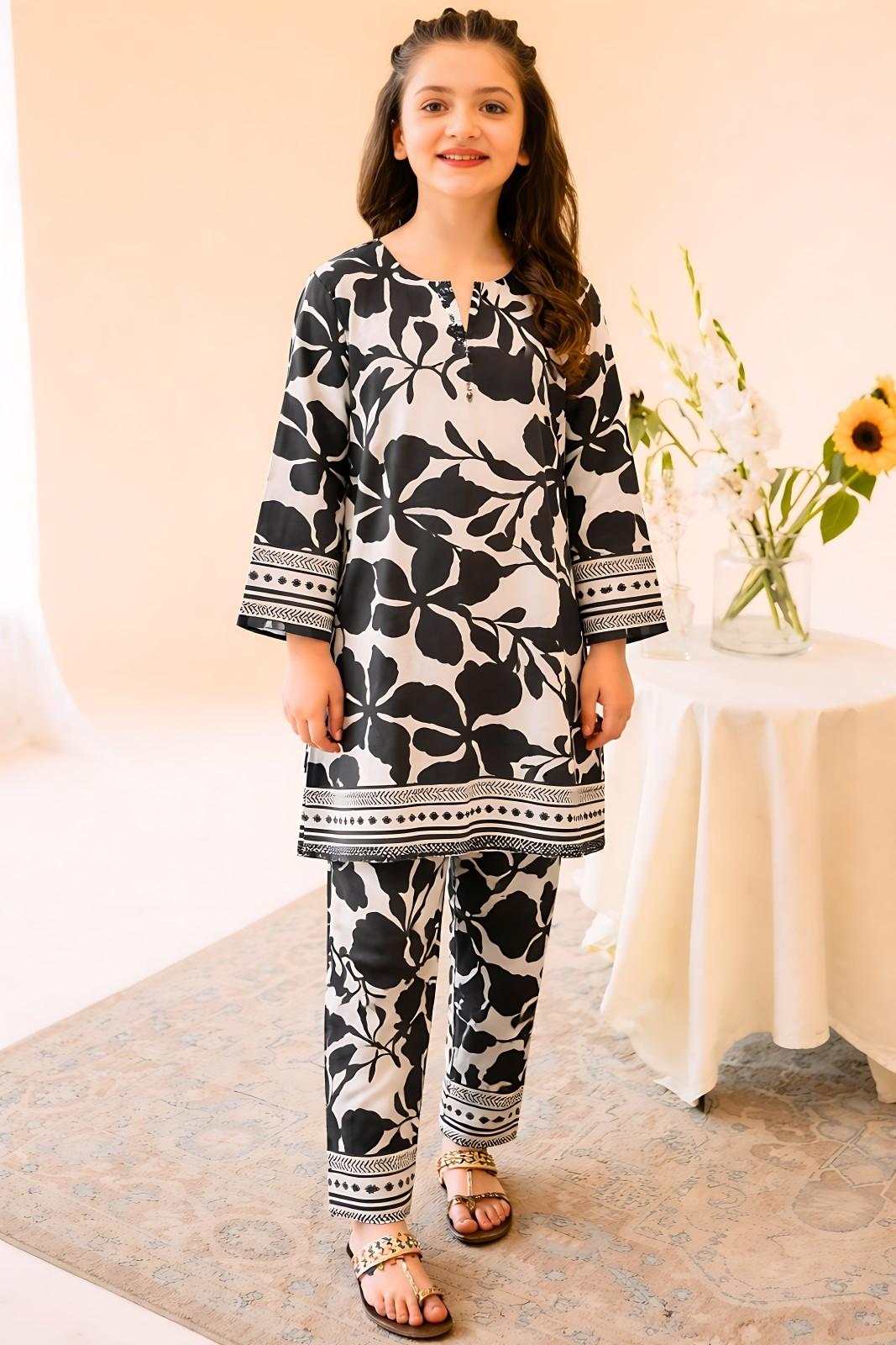 Black Bloom Swiss Co-ord Set