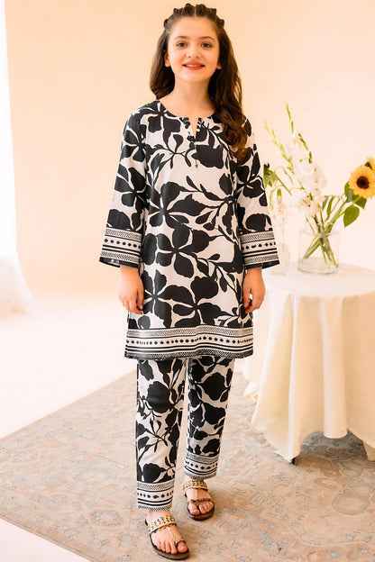 Black Bloom Swiss Co-ord Set