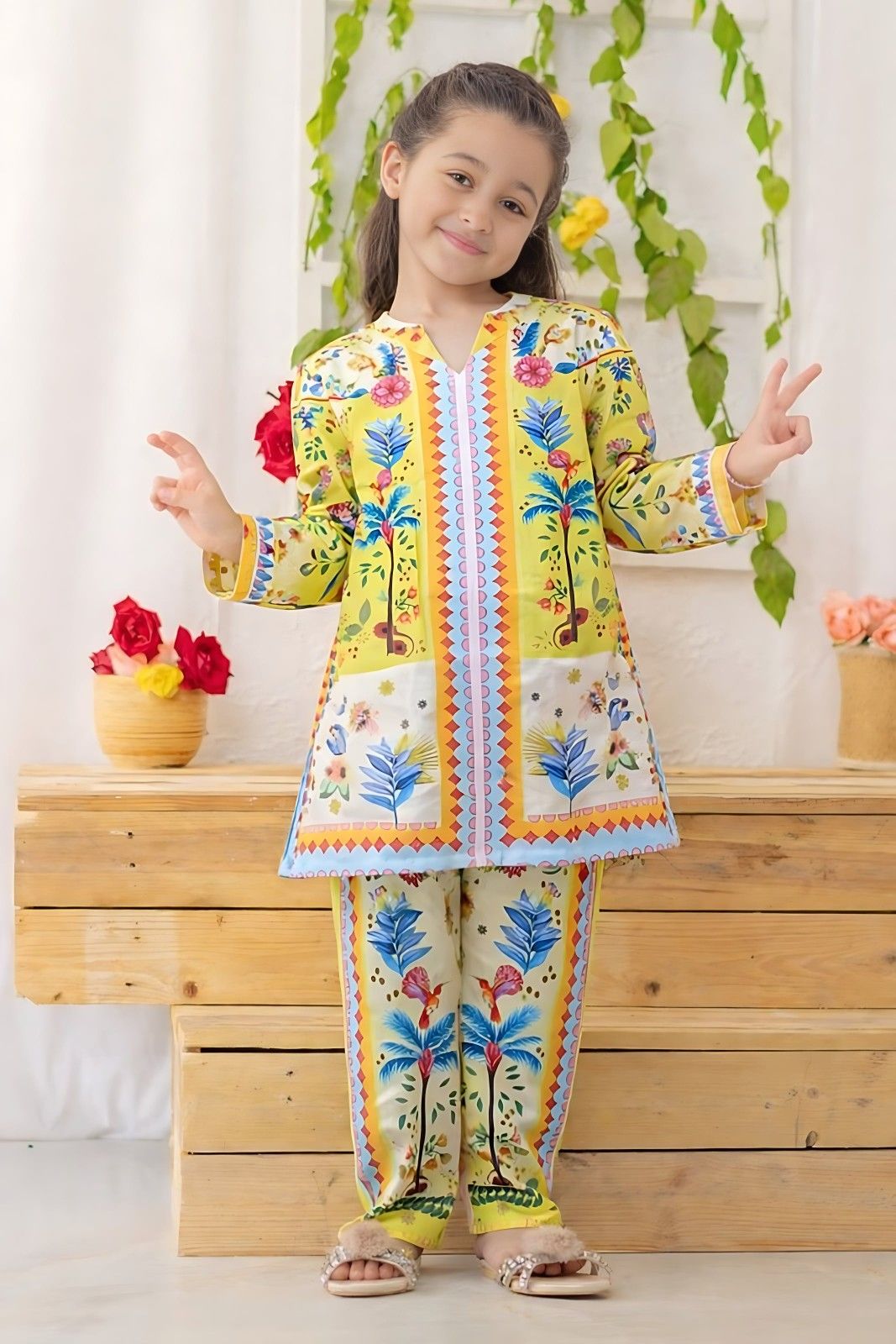 Sunny Blossom Swiss Co-ord Set