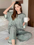 Sage Green Bunny PJ Set