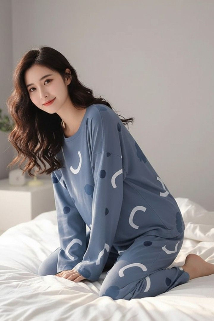Pattern Printed Night Suit