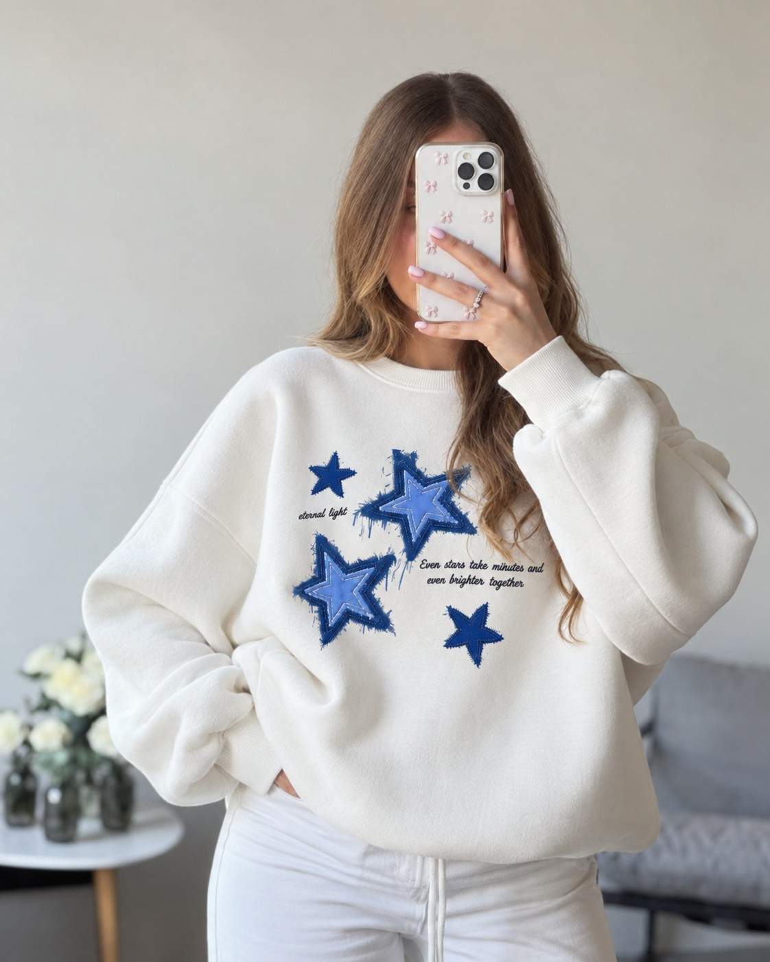 Blue Star Fleece Sweatshirt