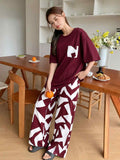 Burgundy Bliss Women's Pj Set