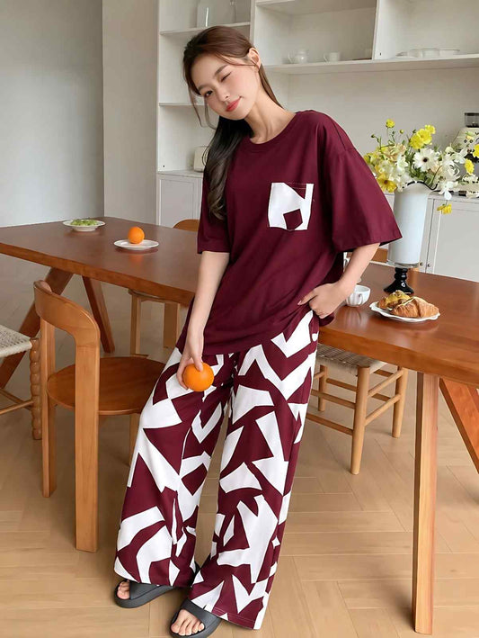 Burgundy Bliss Women's Pj Set