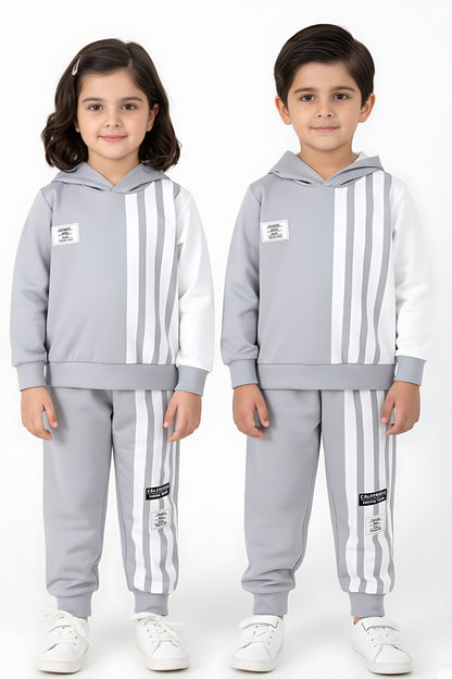 Grey Liner Printed Kids Winter Suit (Each)