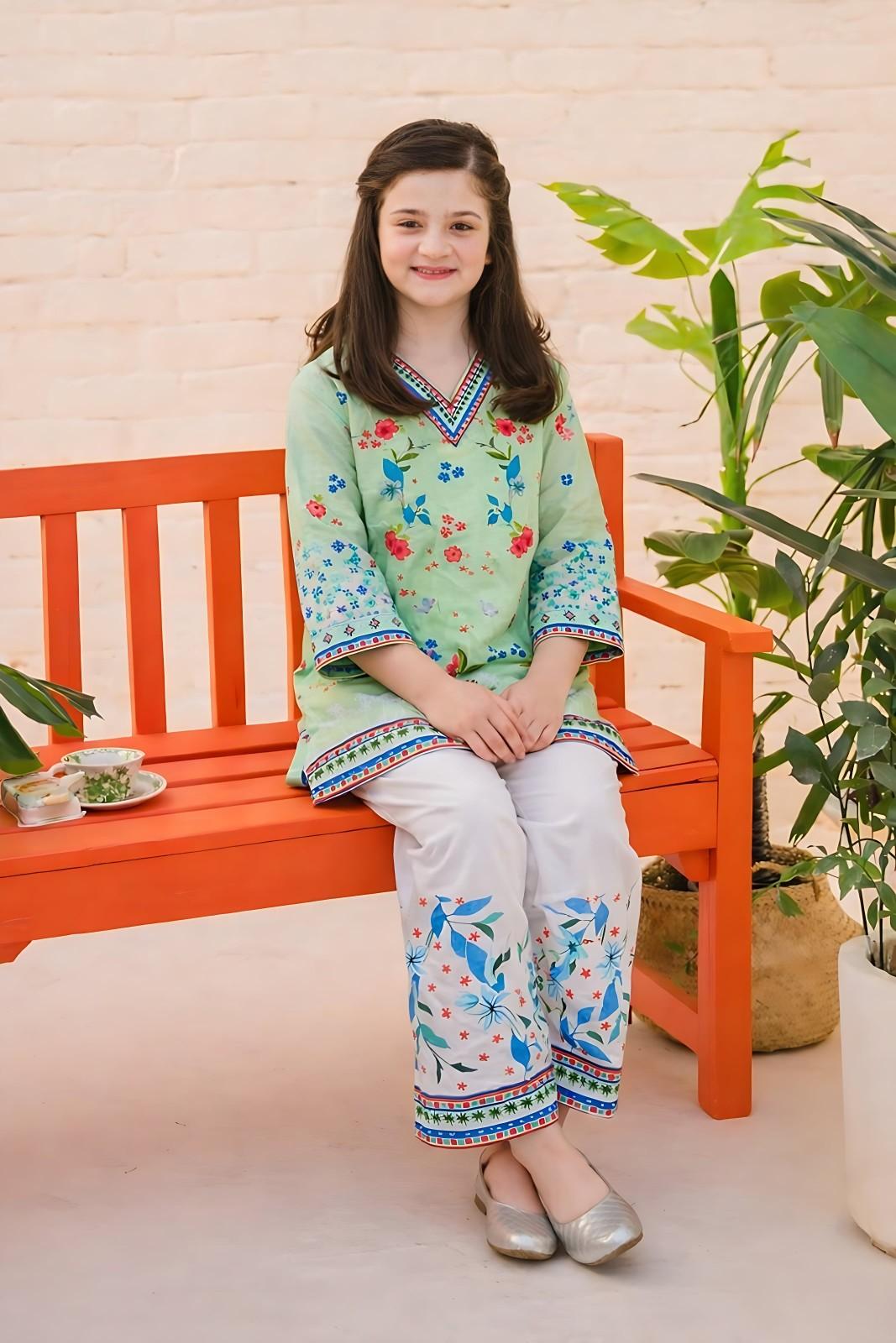 Pistachio Bloom Short Shirt 2pcs - Co-ord Set