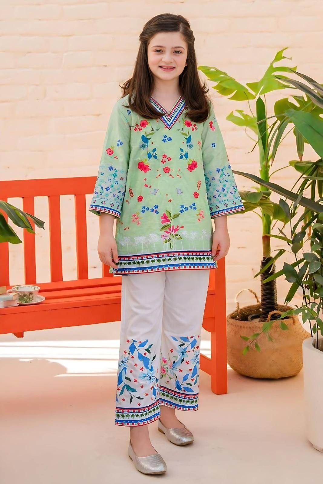 Pistachio Bloom Short Shirt 2pcs - Co-ord Set