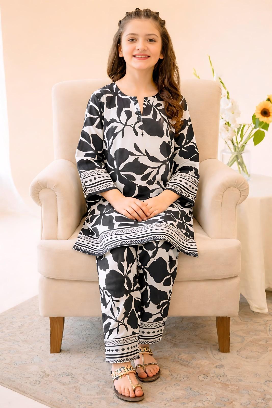 Black Bloom Swiss Co-ord Set